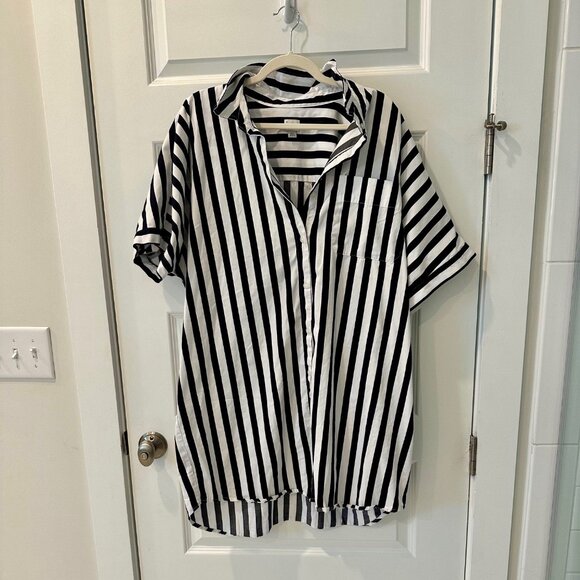 a new day Black and White Striped Dress - Picture 2 of 5